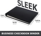 Business Checkbook Binder 7 Ring  600 Checks Capacity  For 9 X 13  3 Checks Per