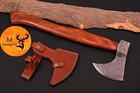 Hand Made Damascus Steel Axe   Hatchet Integral Viking Throwing Tomahawk 949