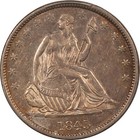 1845-o Seated Liberty Half Dollar - Pcgs Au-55  Tough To Find 