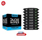 Dude Wipes Xl Flushable Wet Wipes Unscented 400 Count 8 Packs Plant Fiber