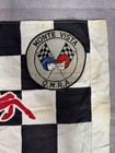 Vtg 1950s Mobil Oil Pegasus Checkered Midget Racing Flag Monte Vista Qmra