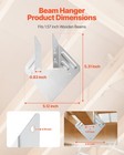 Vevor 25 Pcs Hurricane Ties For Rafters Inner Size 5 31x1 57x2 48   135x40x63 Mm
