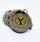 Teardrop Pendant  New York City Vintage Token   State Quarter   Coin Rings Too