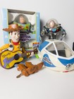 Lot Vtg 90 s Toy Story Disney Pixar Toys Buzz Lightyear Spaceship Andy Cowboy