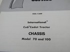International Harvester Cub Cadet Tractor 70 100 Chassis Service Manual Gss-1349