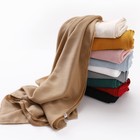 Large Cotton Linen Hijab Solid Muslim Head Scarf Ladies Islamic Plain Shawl Wrap