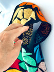 Mexican Colorful Hand Embroidered Blouse Top Shirt Bird Floral Handmade One Size
