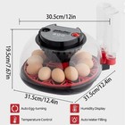 12 Egg Incubator Automatic Turning Digital Hatcher For Chicken Quail Duck