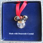 Disney Gallery - Swarovski Crystal Mickey Ears Hat Christmas Ornament - Nib