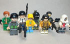 Set Of 8 Custom Lego Urban City Swat Vs  Gang Minifigures W  Gun Accessories