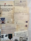 Vintage Ww2 Mixed Ephemera - Letters Home Certificate Honorable Discharge Pin