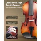 Violin 1 4 Size Fiddle Set Solidwood For Beginners With Case Rosin Brown