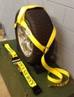 Car Wheel Nets Tow Dolly Straps Adjustable Tie Down With Ratchets Usa Yellow 4 t