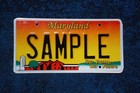 Maryland Farm License Plate Sample