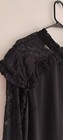 Belle Sky Floral Black Lace Ruffle Office Siren Corpcore Witchy Goth  Xl