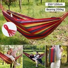9 2ftx4 9ft Canvas Rope Hammock For 2 Person Outdoor Camping With 550lb Capacity