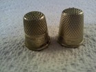 Vintage 17 German Ireland Metal Thimble    6 Metal Etched Thimble rough 