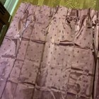 Drapes Room Darkening Mauve Floral Print Each Panel 24in Wide 60in Long Pennys