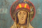 Very Rare 19c Russian Big Old Antique Icon Saint Olga