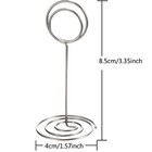 24pack 3 35   Table Number Holder Place Card Wire Photo Holder Menu Clips Stand