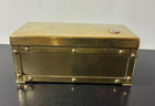 Vintage Brass L  F  Grammes   Sons Humidor Cigar Box  day   Zimmerman Logo 