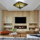 Tiffany Style Chandelier Stained Glass Vintage Ceiling Light Lamp 2light Fixture