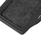 5pcs Pu Leather Business Badge Name Tag Id Clear Card Holder Pocket Pouch Case
