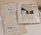 Vintage Bucilla Venetian Rose Stamped Tablecloth W napkin For Embroidery 60  90