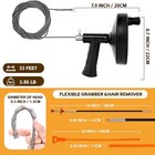 33ft Plumbers Drain Snake Long Heavy Duty Plumbing Auger Hand Tool Bathroom Pipe
