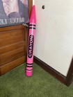Vintage 1990 Ralphco 54    Giant Crayon Bank Pink Piggy Bank Rare
