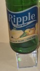 1970s Style Ripple Pear Wine  Gold Foil Label On  Green Glass Large Empty Bottle