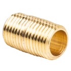 1 4  Npt X Male Close Pipe Nipples Threaded Brass Fitting Pipe Connectors 5 Pack