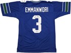 Seattle Seahawks Nick Emmanwori Signed Throwback Blue Jersey Beckett Witness