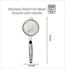 2 Pack Fine Mesh Tea Strainer With Handle Stainless Steel Made In Japan 2459x2
