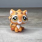Littlest Pet Shop Bengal Tiger Orange With Yellow Eyes And Strips Lps  905