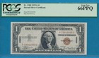  1 00 1935-a   Hawaii Brown Seal Silver Certificate Pcgs Gem New 66ppq