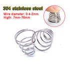 304 Stainless Steel Conical Cone Compression Spring Springs 0 4-2mm Wire Dia