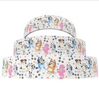 3 Inch Grosgrain Ribbon Hair Bows 1238510 Bluey Cartoon Dog Dots