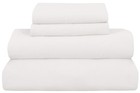 Soft Home Brushed Percale Ultra Soft 100  Cotton  King 4-piece Sheet Set  White