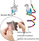 Bird Parakeet Cockatiel Toys   Parrots Cage Hammock Swing Climbing Ladders Woode