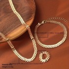 Golden Ring Bracelet Necklace Set Women s Alloy Fashion Jewelry Set