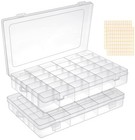 Organizer Box Storage Container Storage Box Plastic Small Parts Tool Box Clear