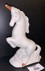 Vintage Mythical Unicorn Porcelain Figurine Brazil White 6 25  Tall