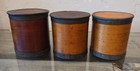Three Primitive Spice Boxes 1800   s Antique Pine Bentwood And Metal