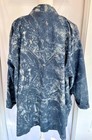 Vintage 80s Acid Wash Western Duster Jacket Studded L