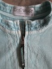 Vintage Mirage Ezze Wear Jacket Shirt Medium Faded Blue Full Zip Canada Cardigan