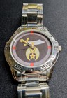 Shriners Masonic Men s Wrist Watch Stainless Steel Adjustable Band  Works