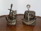 Vintage Brass Anchor Bookends Set Of 2