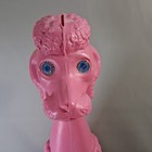 Mcm Blow Mold Kitsch Atomic Bathroom Poodle Vintage Toilet Brush Holder Rare