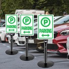 Vaiigo 2-pack Heavy Duty Cast Iron 48  Outdoor Portable Sign Stand Post Black